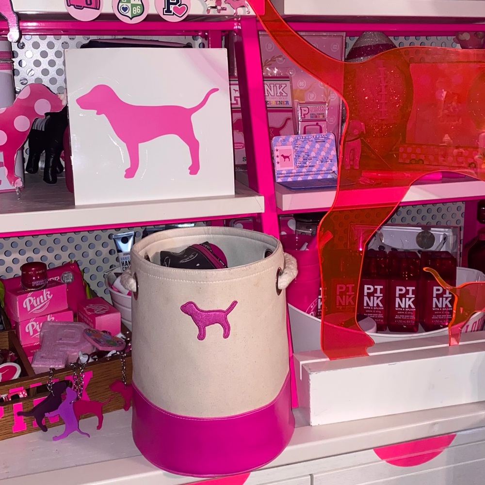 Victoria’s Secret canvas mini bin